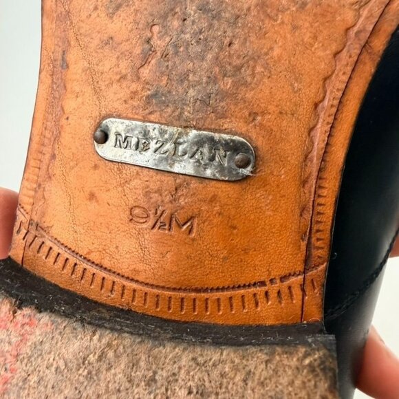 Mezlan Falcon Black Leather Bit Loafers Dress Shoes Men’s Size 9.5 - Picture 13 of 14